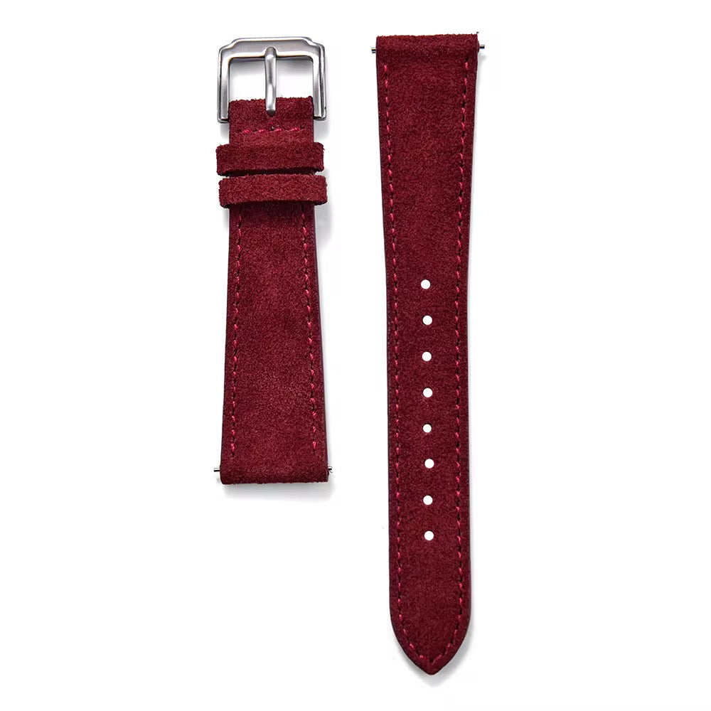 Bracelet en daim rouge cramoisi