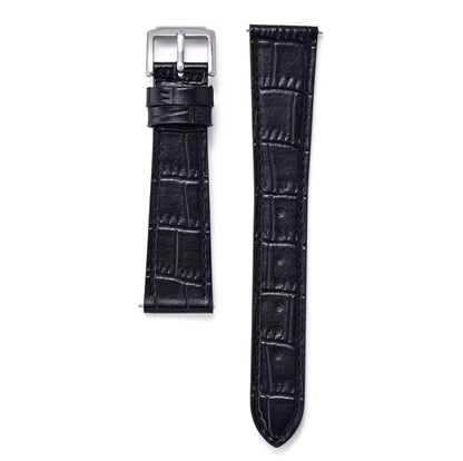 Bracelet en alligator noir gaufré onyx