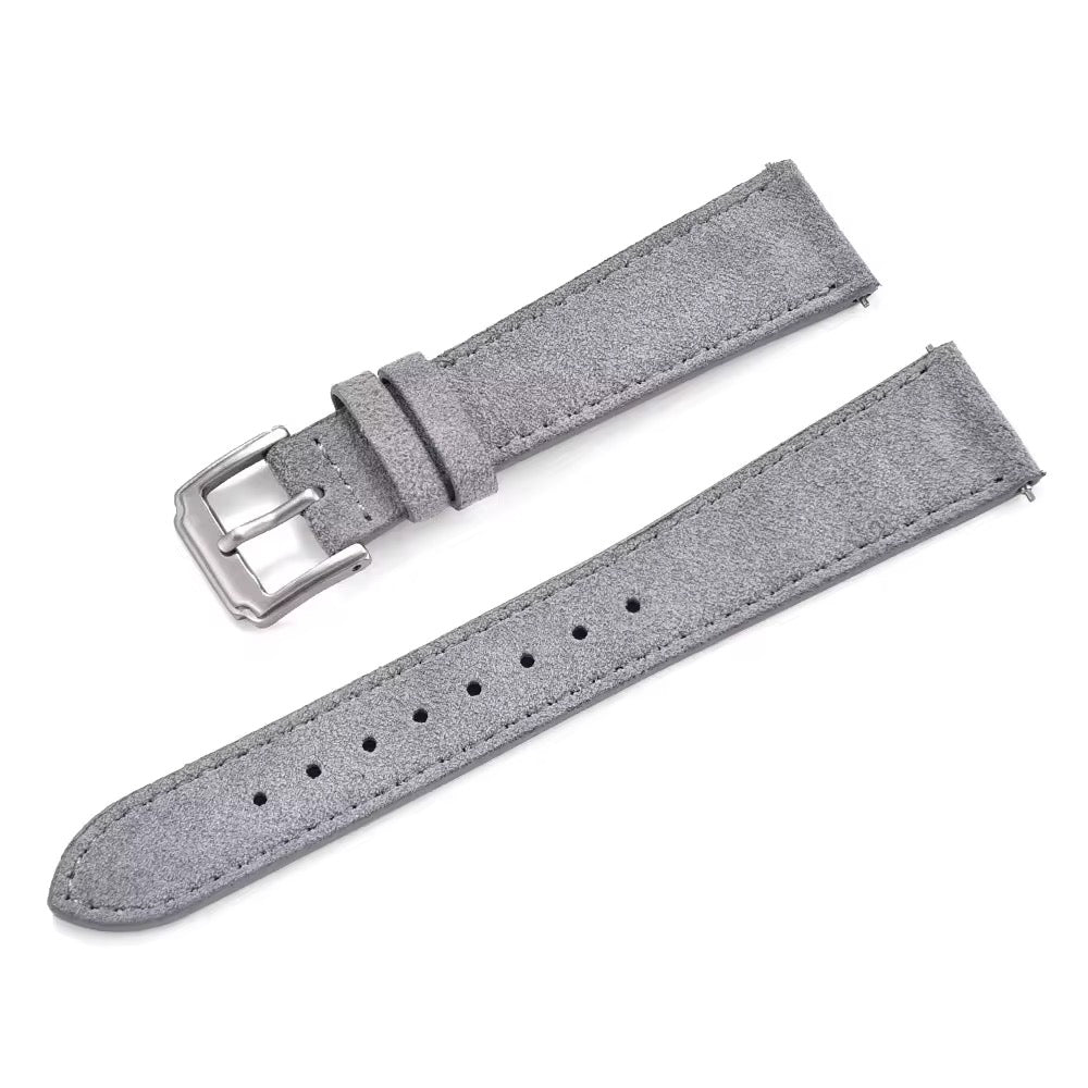 Bracelet en daim gris argenté